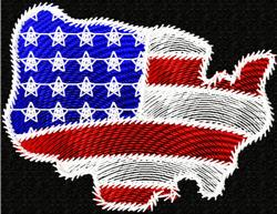 USA Flag Embroidery